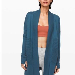 Lululemon Sit in Lotus Wrap II Size 2 Petrol Blue